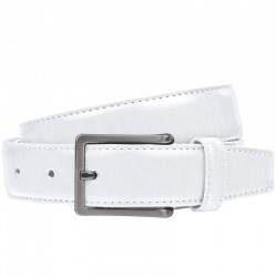 Kožený opasok Lindenmann 319 biely