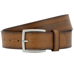 Lindenmann - módne doplnky pre mužov a ženy - Kožený opasok LINDENMANN 1000379 koňakovo hnedý