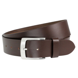Lindenmann - módne doplnky pre mužov a ženy - Kožený opasok LINDENMANN 1000467 tmavo hnedý