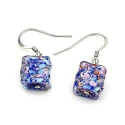 Šperky Murano Millefiori - Náušnice SIERRA - modré
