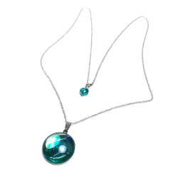 Šperky Murano Millefiori - Náhrdelník MAGIC - tyrkysový