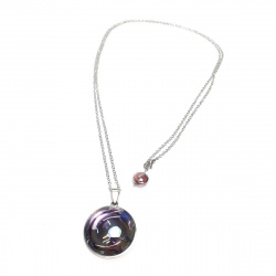 Šperky Murano Millefiori - Náhrdelník MAGIC - fialový