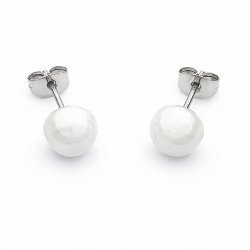  Šperky Murano Millefiori - Náušnice PERALDI - biele