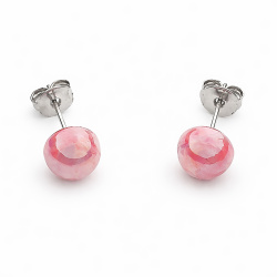  Šperky Murano Millefiori - Náušnice PERALDI - ružové