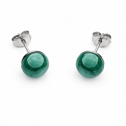  Šperky Murano Millefiori - Náušnice PERALDI - zelené