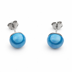  Šperky Murano Millefiori - Náušnice PERALDI - modré