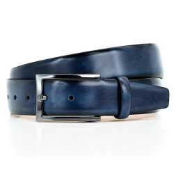 Lindenmann - módne doplnky pre mužov a ženy - Kožený opasok LINDENMANN 1520587 modrý