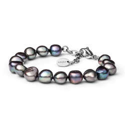   Šperky Gaura Pearls - Náramok BAROK PERLA - tmavý