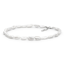 Šperky Gaura Pearls - Náhrdelník BIWA PERLA - biely