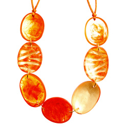 Šperky ZSISKA - Náhrdelník LILITH oranžový