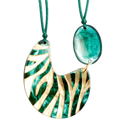 Šperky ZSISKA - Náhrdelník LILITH 2 zelený