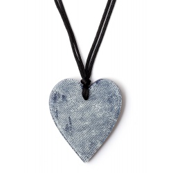 Šperky ZSISKA - Náhrdelník HEART - jeans