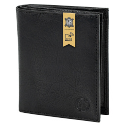 Lindenmann - módne doplnky pre mužov a ženy - Kožená peňaženka LINDENMANN RFID 6090028 čierna