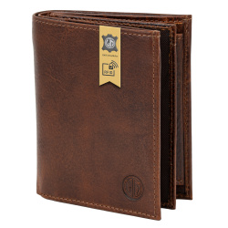 Lindenmann - módne doplnky pre mužov a ženy - Kožená peňaženka LINDENMANN RFID 6090028 hnedá