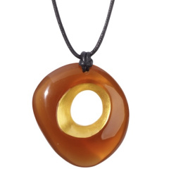 perky ZSISKA - Náhrdelník CRESCENCE - hnedý