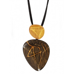 Šperky ZSISKA - Náhrdelník DIVINE 2 - hnedo-zlatý