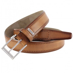 Lindenmann - módne doplnky pre mužov a ženy - Kožený opasok Lindenmann G.CHABROLLE 520570 hnedá