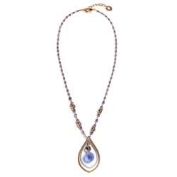 Šperky Murano Antica Murrina - Náhrdelník Delhi - fialový
