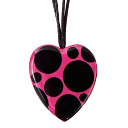 Šperky ZSISKA - Náhrdelník ITSYBITSY - ružovo-čierny