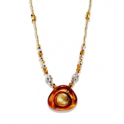 Šperky Murano Antica Murrina - Náhrdelník Museum - hnedý