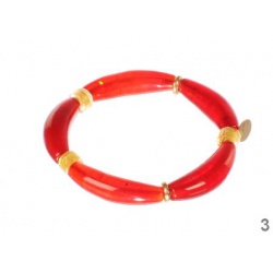 Šperky Murano Millefiori - Náramok KIM - červený