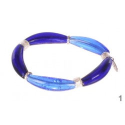 Šperky Murano Millefiori - Náramok KIM - modrý