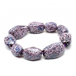 Šperky Murano Millefiori - Náramok MAE - fialový
