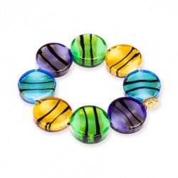 Šperky Murano Millefiori - Náramok RECIFI - farebný