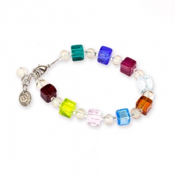 Šperky Murano Millefiori - Náramok VERA - farebný
