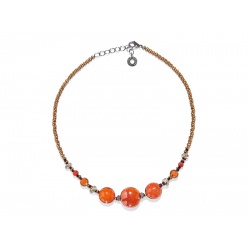 Šperky MURANO Antica Murinna  - Náhrdelník Audrey 6 - korálový