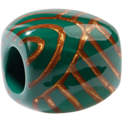 Šperky ZSISKA - Náhrdelník - Korálka MUSEE - zaleno-medená