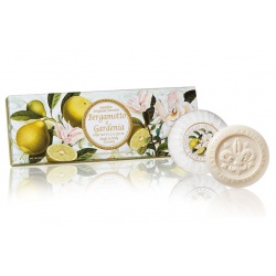 Mydlá Fiorentino - Darčeková sada mydiel s vôňou bergamotu a gardénie - 3x100g