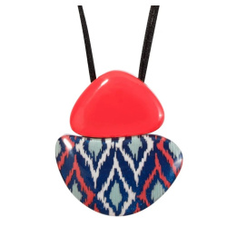 Šperky ZSISKA - Náhrdelník ANDA  - ružovo-modrý