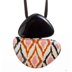 Šperky ZSISKA - Náhrdelník ANDA - čierno-béžový