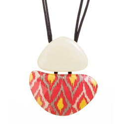 Šperky ZSISKA - Náhrdelník ANDA - bielo-ružový