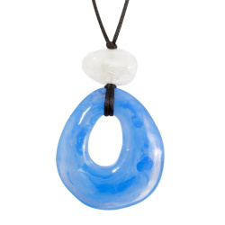 Šperky ZSISKA - Náhrdelník ORGANIC - modrý