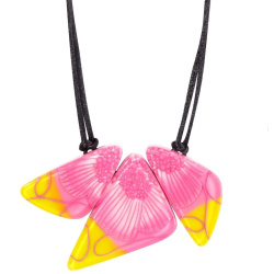 Šperky ZSISKA - Náhrdelník PRIM FLORA 3 - ružovo-žltý