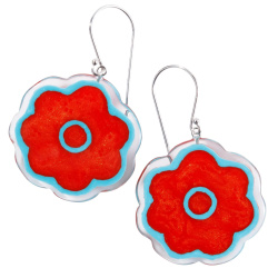 Šperky ZSISKA - Náušnice SELA - červeno-modré