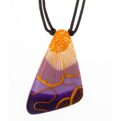 Šperky ZSISKA - Náhrdelník PRIM FLORA - fialový