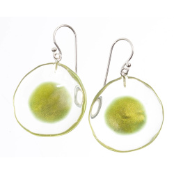 Šperky ZSISKA - Náušnice FLORA - zelené