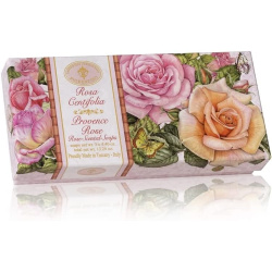 Mydlá Fiorentino - Darčeková sada prírodných mydiel s vôňou ruže - 3x115g