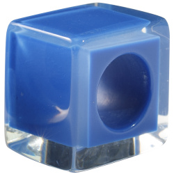 Šperky ZSISKA - Náhrdelník - Korálka VIVE kocka - oceánovo modrá