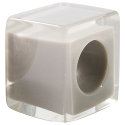 Šperky ZSISKA - Náhrdelník - Korálka CHILL kocka - sivá