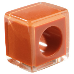 Šperky ZSISKA - Náhrdelník - Korálka CHILL kocka - oranžovo-hnedá