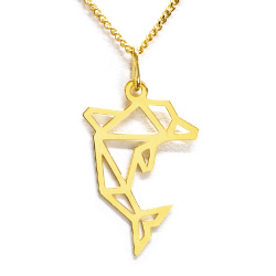 Šperky SilverMoon - náhrdelník DELFÍN pozlátený