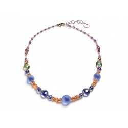 Šperky MURANO Antica Murinna  - Náhrdelník Delhi 2 - fialový