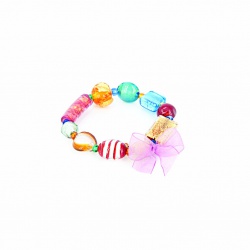 Šperky Murano Millefiori - Náramok NATALIA - farebný