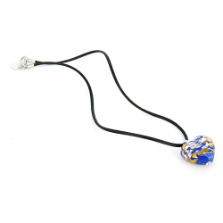 Šperky Murano Millefiori - Náhrdelník LETICIA - modrá