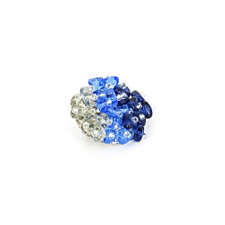 Šperky Murano Millefiori - Brošňa EUPHORIA - modrá