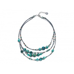 Šperky MURANO Antica Murinna  - Náhrdelník Elizabeth 1 - tyrkysový